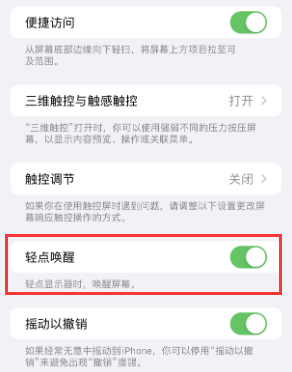 都安苹果授权维修站分享iPhone轻点无法唤醒怎么办