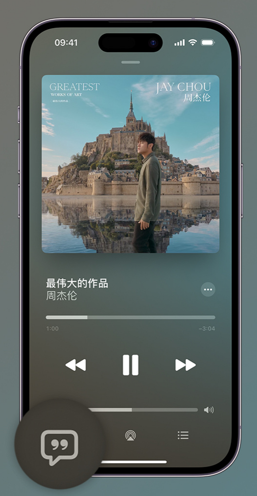 都安iphone维修分享如何在iPhone上使用Apple Music全新唱歌功能 